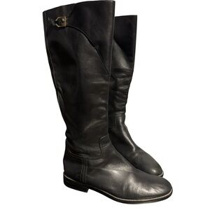 Cole Haan Harrington Black Riding Boots